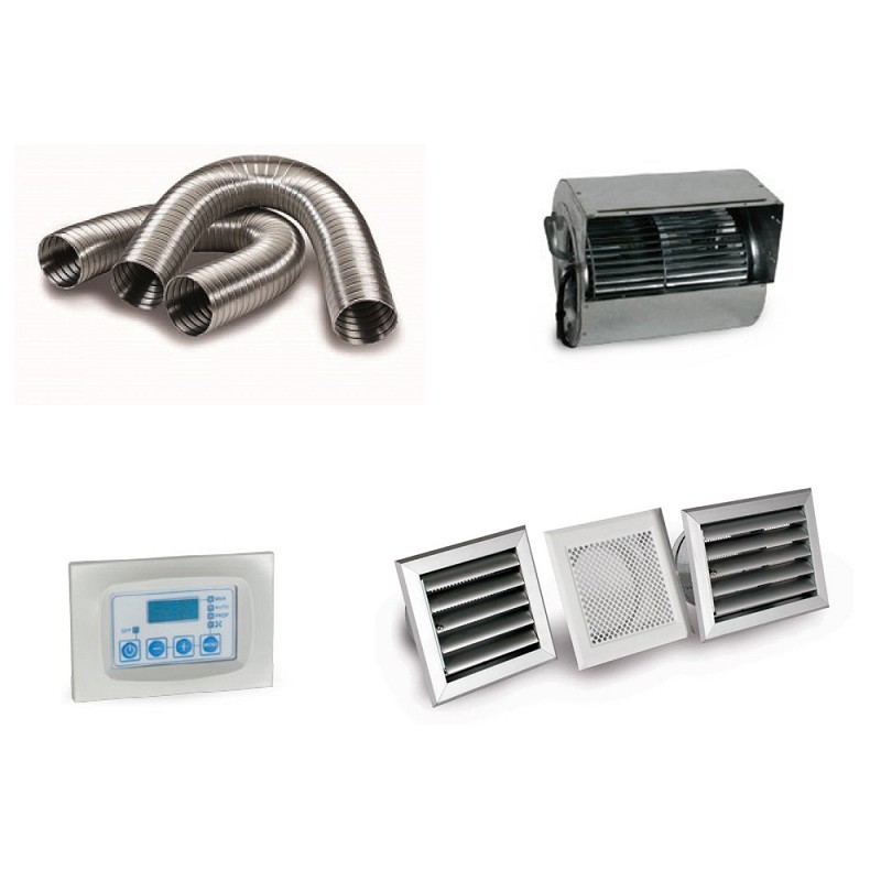 Air Heater Fireplace Set GST 400 M3/h