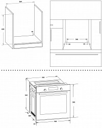 ELECTRIC OVEN TGS 6680 XL BEIGE 80Lt