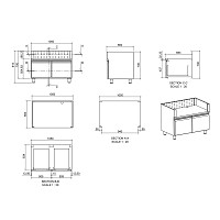 ΕΡΜΑΡΙΟ INOX BBQ TGH-B1-B4-G ΜΕ ΣΥΡΤΑΡΙΑ