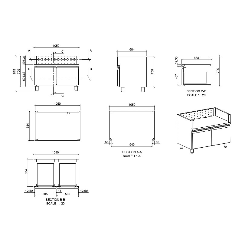 ΕΡΜΑΡΙΟ INOX BBQ TGH-B1-B4-G ΜΕ ΣΥΡΤΑΡΙΑ