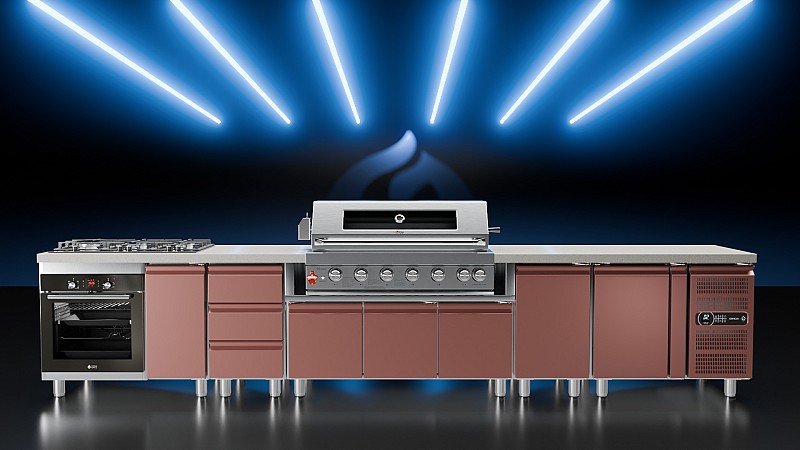 LPG BBQ SEMI-PROF TGH-BI-B8B-G 6+1 26,7kW